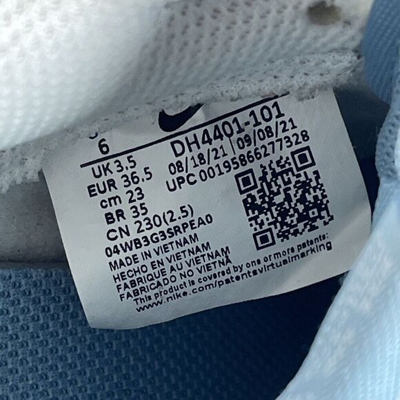 Nike Womens Size 6 Shoes Dunk Low Blue Paisley Sneakers Lace Up DH4401-101 - Picture 10 of 10